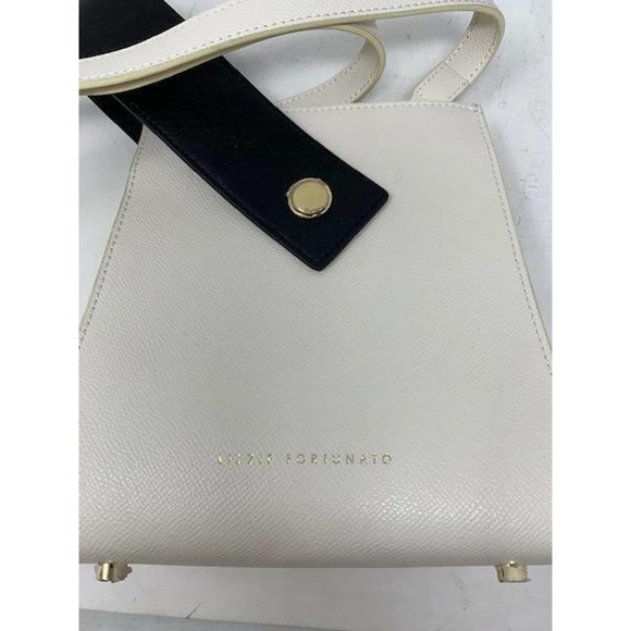 Lizzie Fortunato "Pronto" Textured Leather Top Handle Mini Bag, 7"x7.5"x6"-Cream - Picture 11 of 14